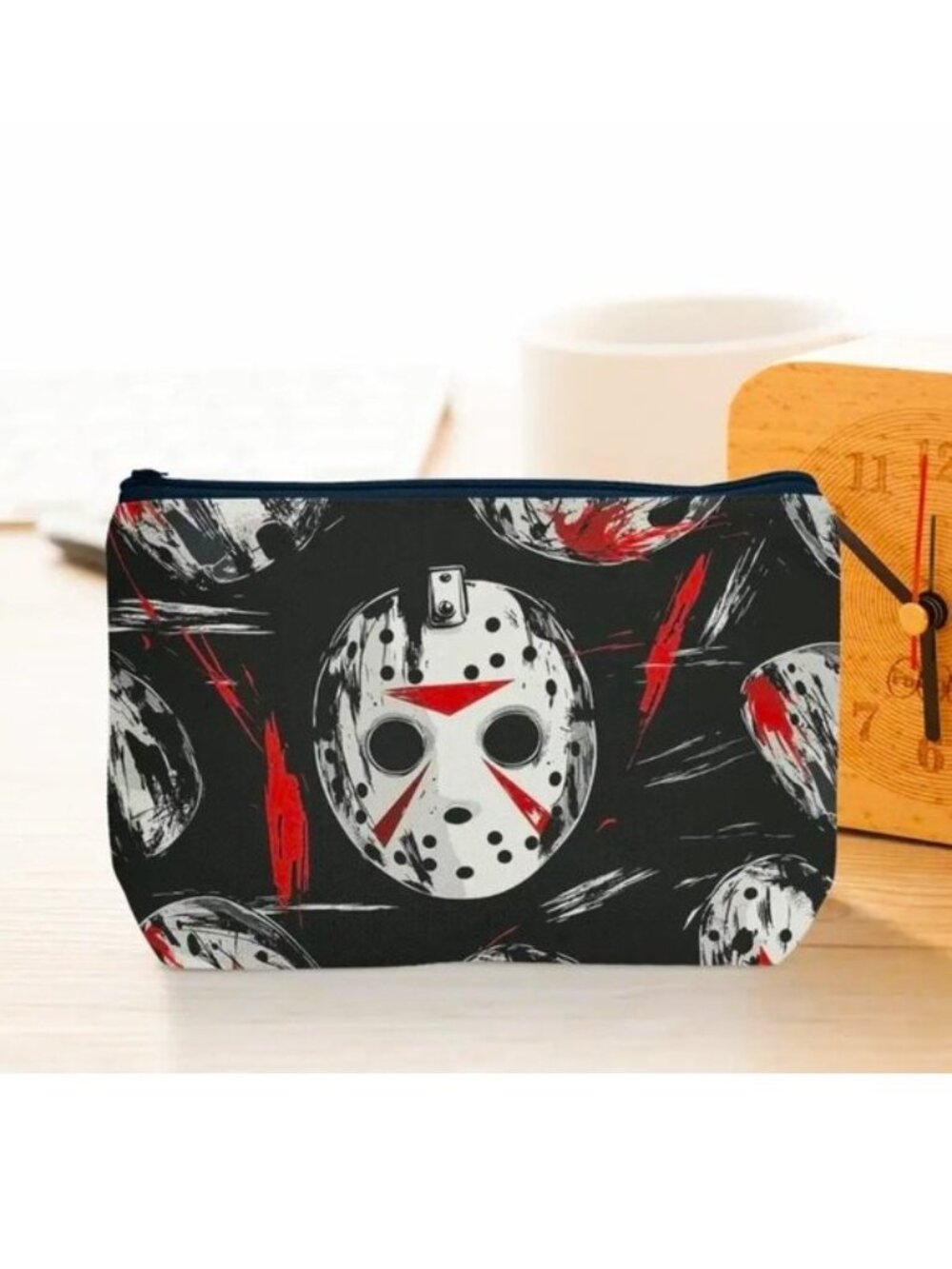 Cosmetic Bag Makeup Jason Friday 13th Horror Movie Scene Emo Goth Punk Storage